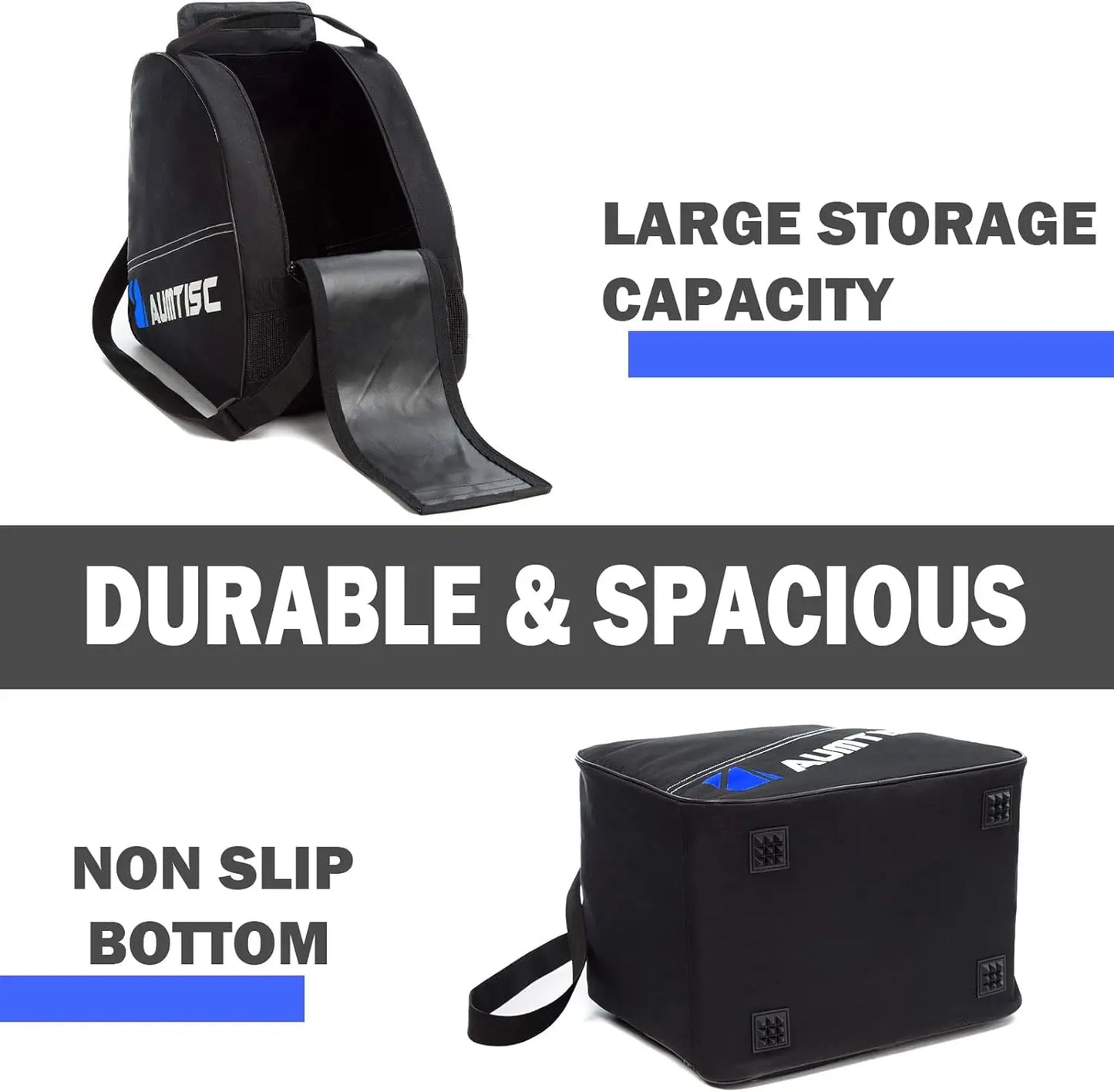 Ski & Boot Bag Combo, Padded for Air Travel, Adjustable to 200cm Skis, Fits Boots up to Size 13