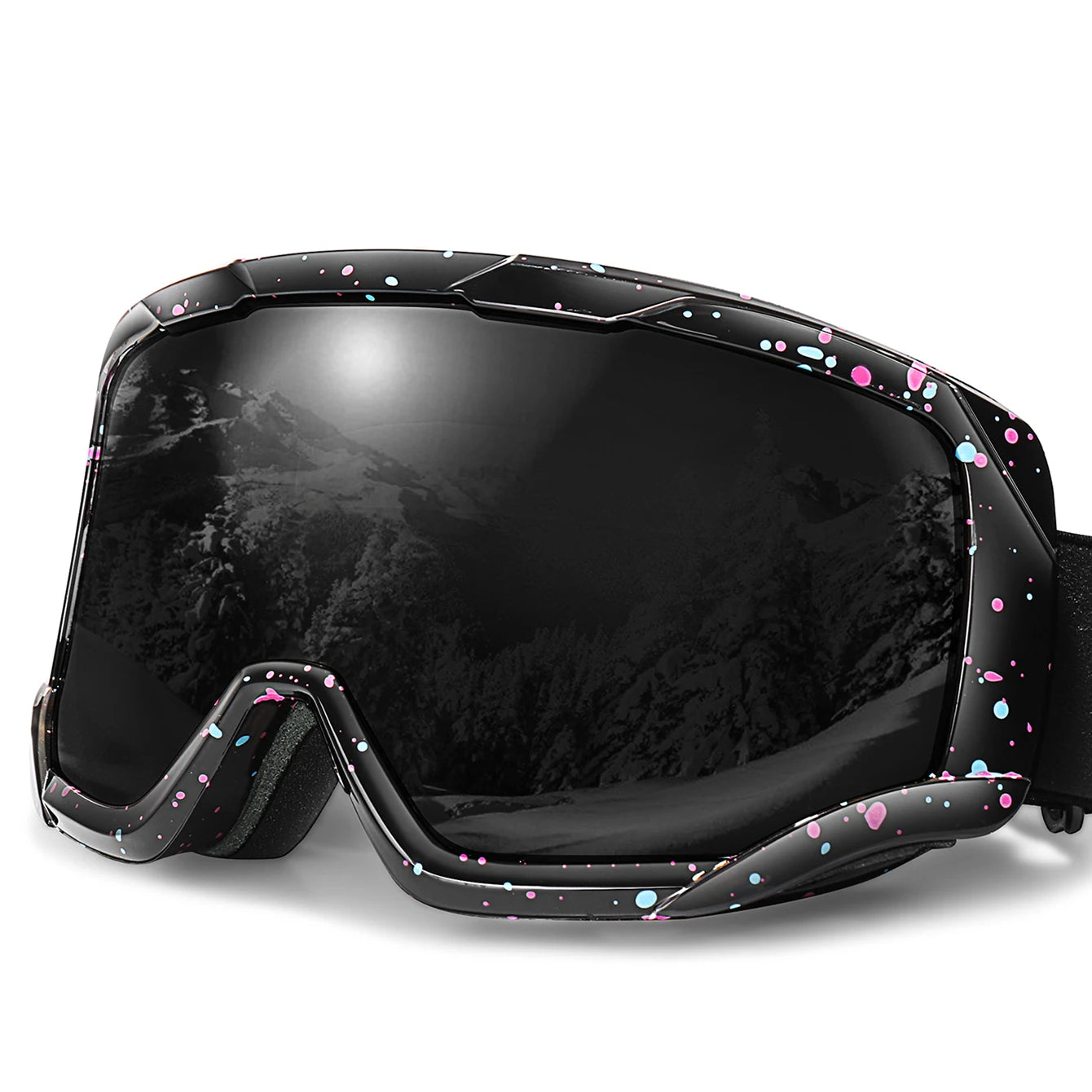Snowboard Snowmobile Ski Goggles Outdoor Sport Windproof Double Layers Anti-fog UV400 Eyewer Big Ski Mask
