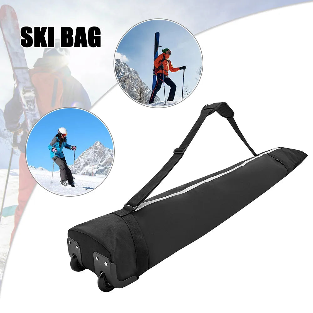 Wear-Resistant Snowboard Bag with Wheel Scratch Resistant Snowboard Cover Large Capacity Waterproof for Snowboard Goggles Gloves