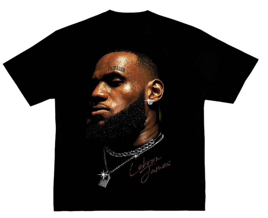 NBA Players Printed High Street Sports Basketball Clothing Summer Men's and Women's T-shirts Fashion Loose Short Sleeves