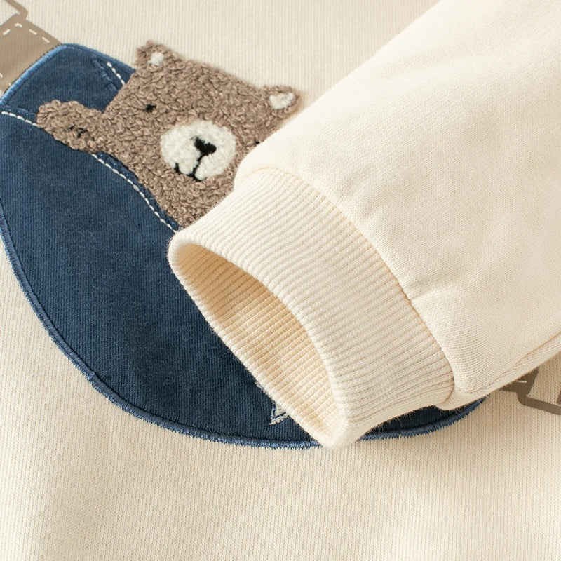 Dave Bella Boys Long Sleeve Hoodie Pants Sets Autumn Spring Cartoon 2pcs Pullover Trousers Suit Casual Kids Clothes DB3222696