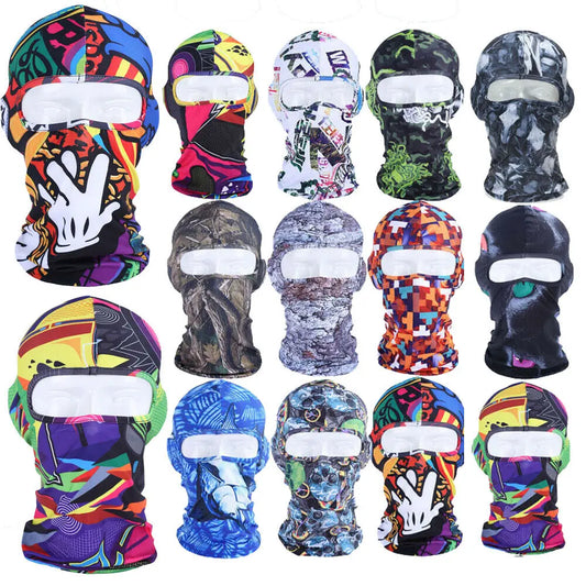 Outdoor Sports Balaclava UV Protection Breathable Riding Motorcycle Face Mask Cover Headgear Men Women Cycling Neck Face Shield
