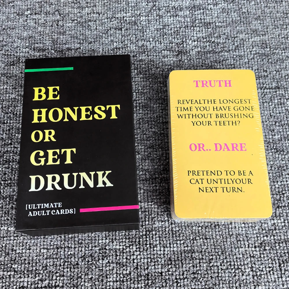 77 Cards / Deck Be Honest or Get Drunk Ultimate Adult Card Game Fun Drinking Board Games for Game Night Party Favor Gifts
