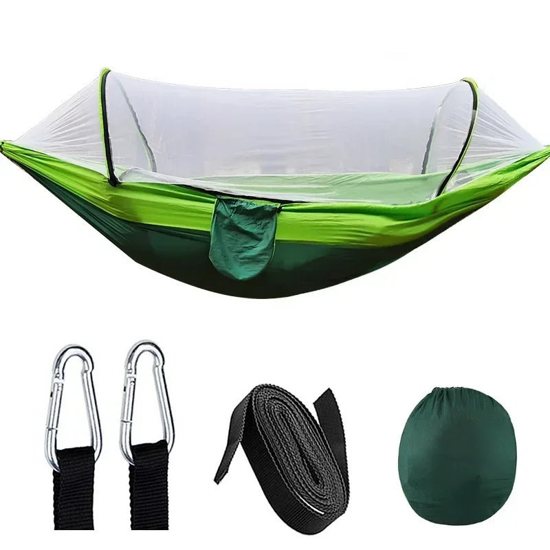 Outdoor Camping Hammock 2 Person Mosquito Net Camping Hammocks Outdoor Furniture Bed Portable Comfortable Sleeping Tent Hammock