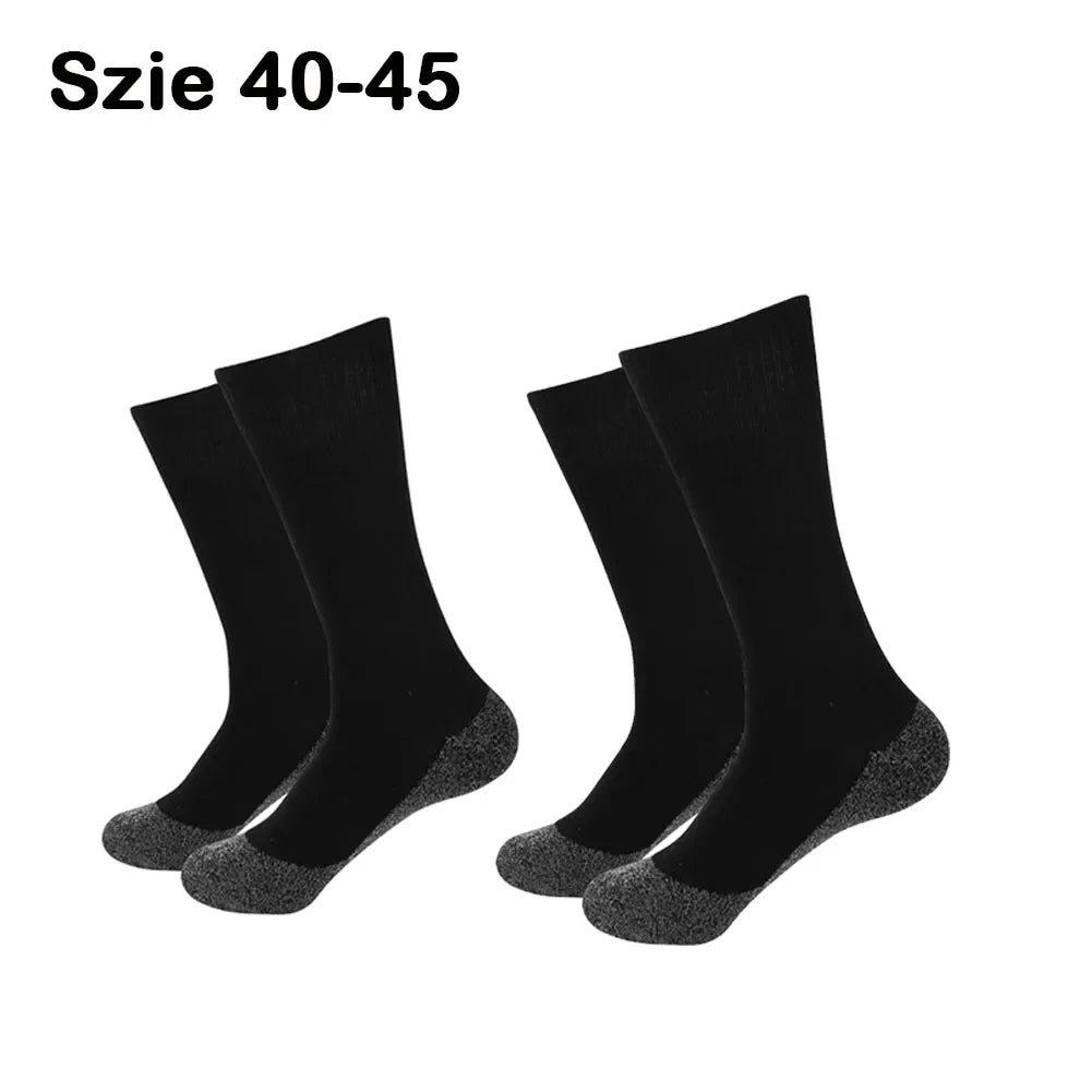 1pair Unisex Winter Warm Self-Heating Health Socks Pain Relief Outdoor Anti-Cold Therapy Magnetic Thermal Stockings Men/Women