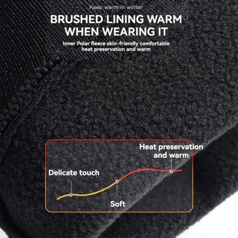 Winter Warm Gloves for Men Women Extended Thickened Windproof and Waterproof Sports Touchscreen Skiing Cycling Gloves