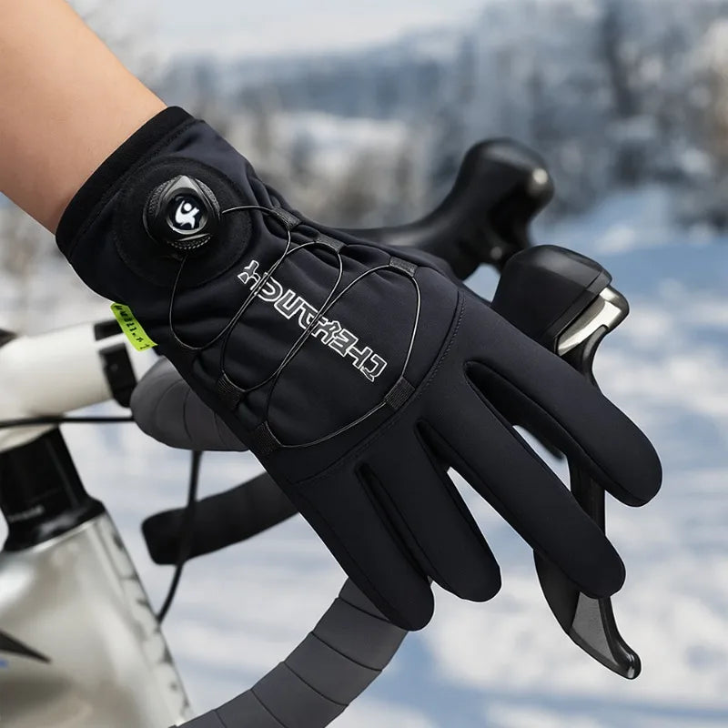 Winter Warm Gloves for Men Women Extended Thickened Windproof and Waterproof Sports Touchscreen Skiing Cycling Gloves
