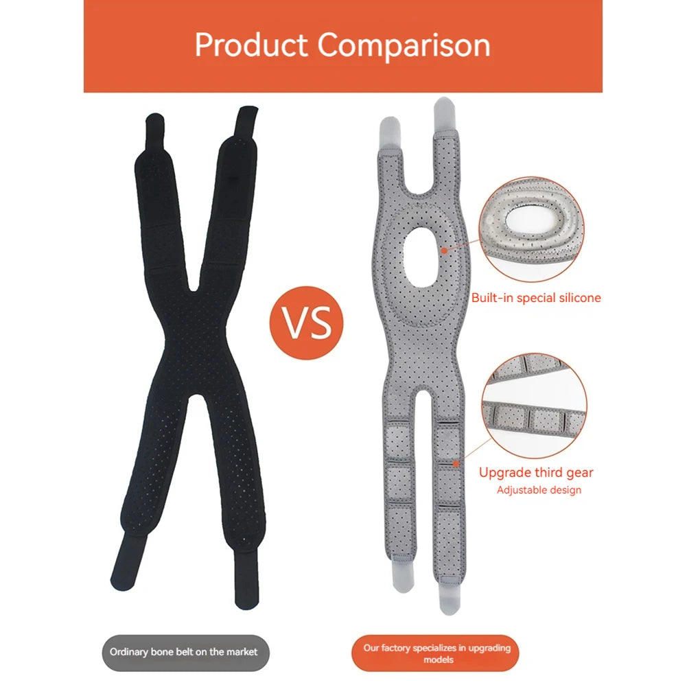 Patella Knee Brace Adjustable Open Patella Protector Support Band Comfortable Patella Knee Wrap Strap Bands for Running Sports