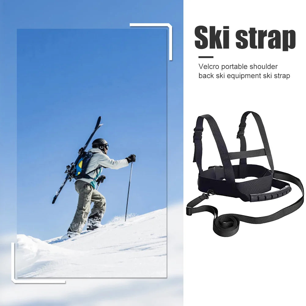 Kids Ski Harness Strap Skating Trainer Skating Skiing Rope Shoulder Strap with Handle Children Ski Harness Belt for Ski Skating