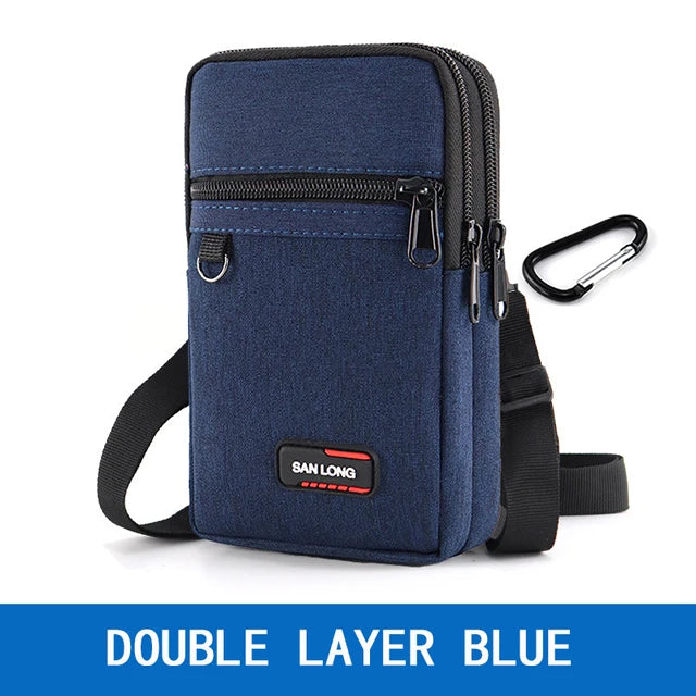 Waterproof Waist Bag Purse Single/double Layer Outdoor  Waist Fanny Pack Men Phone Pouch Camping Hunting Tactical Bag