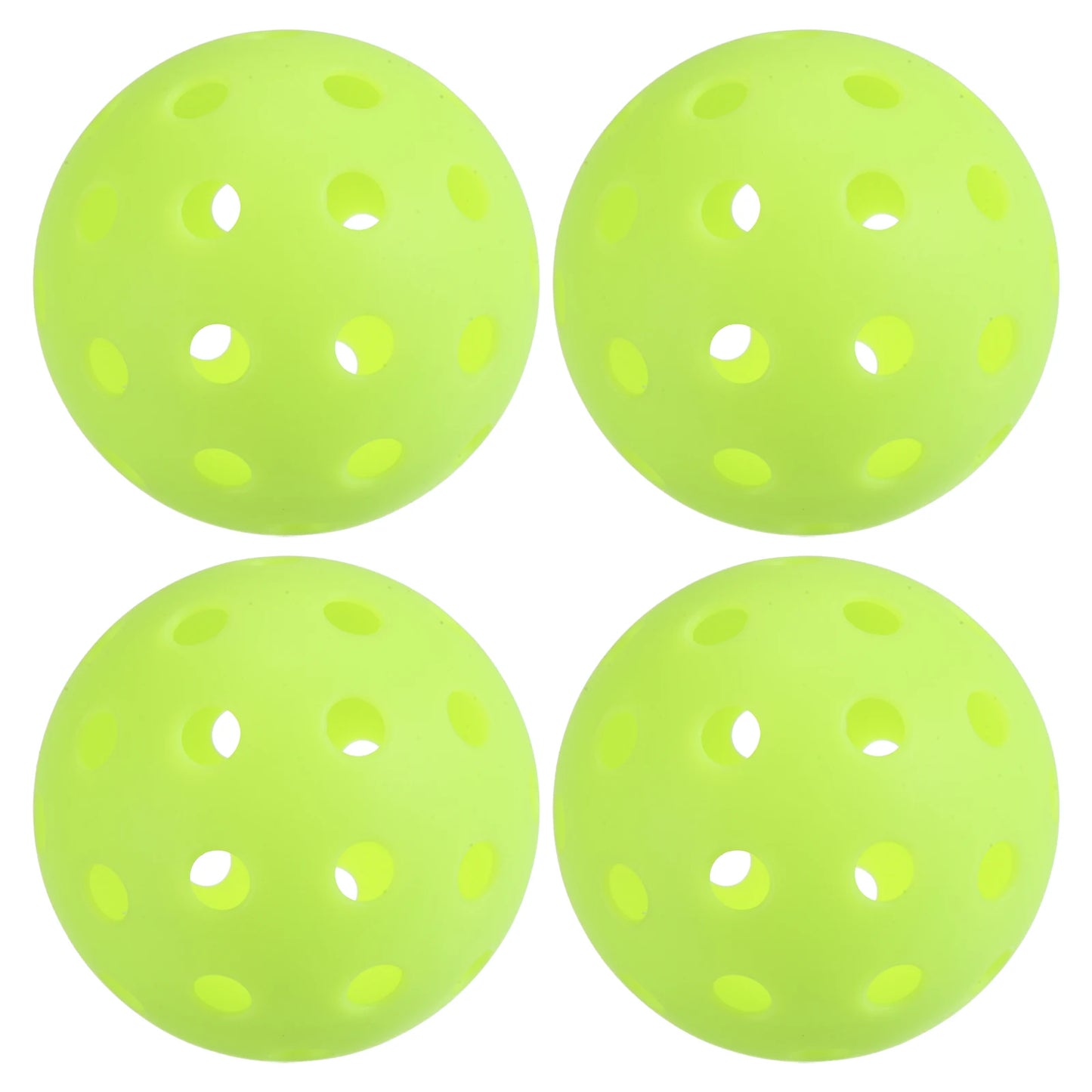 Outdoor Pickleball Balls 40 Holes Pickleball 4 Pack Pickleball Balls for Amateurs Indoor and Outdoor Sport, Neon Green