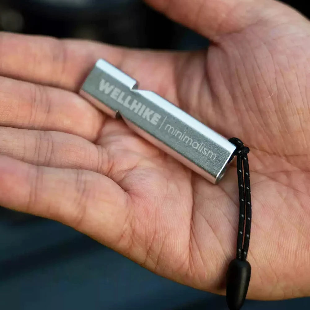 Double Tubes Emergency Survival Whistle with Lanyard Safety Loud Whistle 120dB High Frequency Whistle for Hiking Camping Fishing