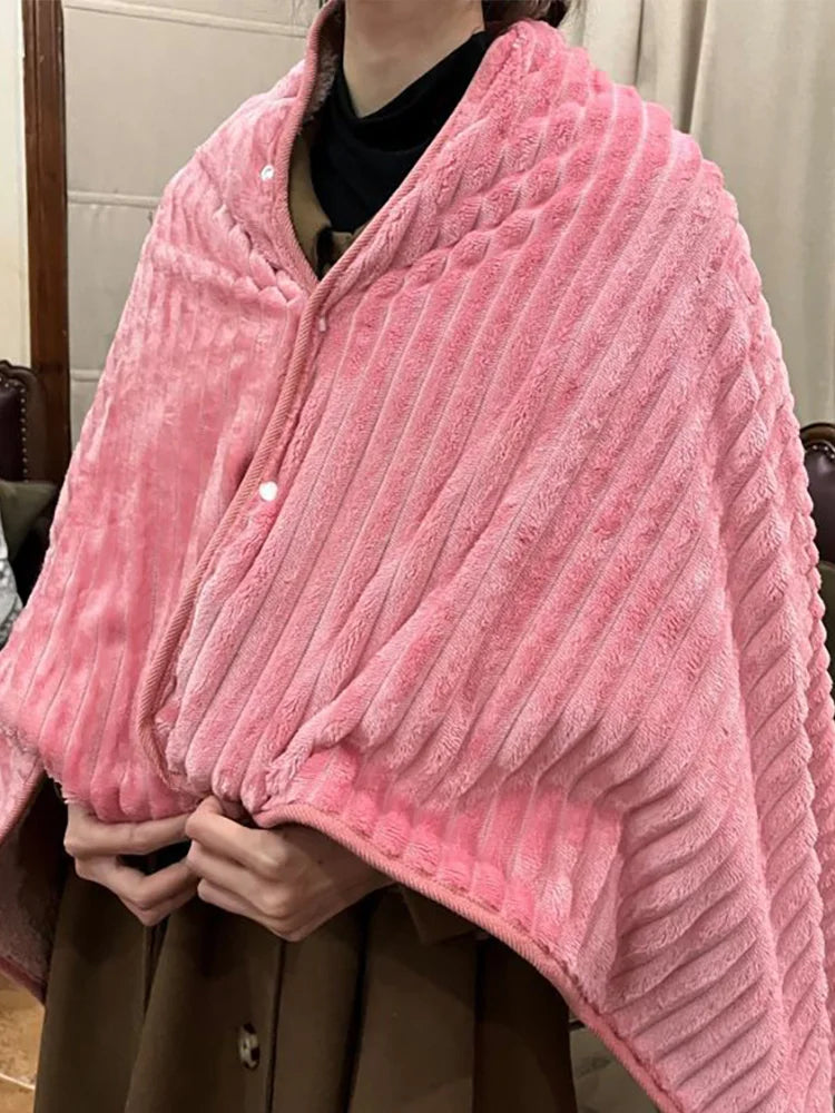 USB Electric Blanket 3 Heat Settings Wearable Electric Blanket Multifunctional Soft Cold Protection Home Office Back Knee Warmer