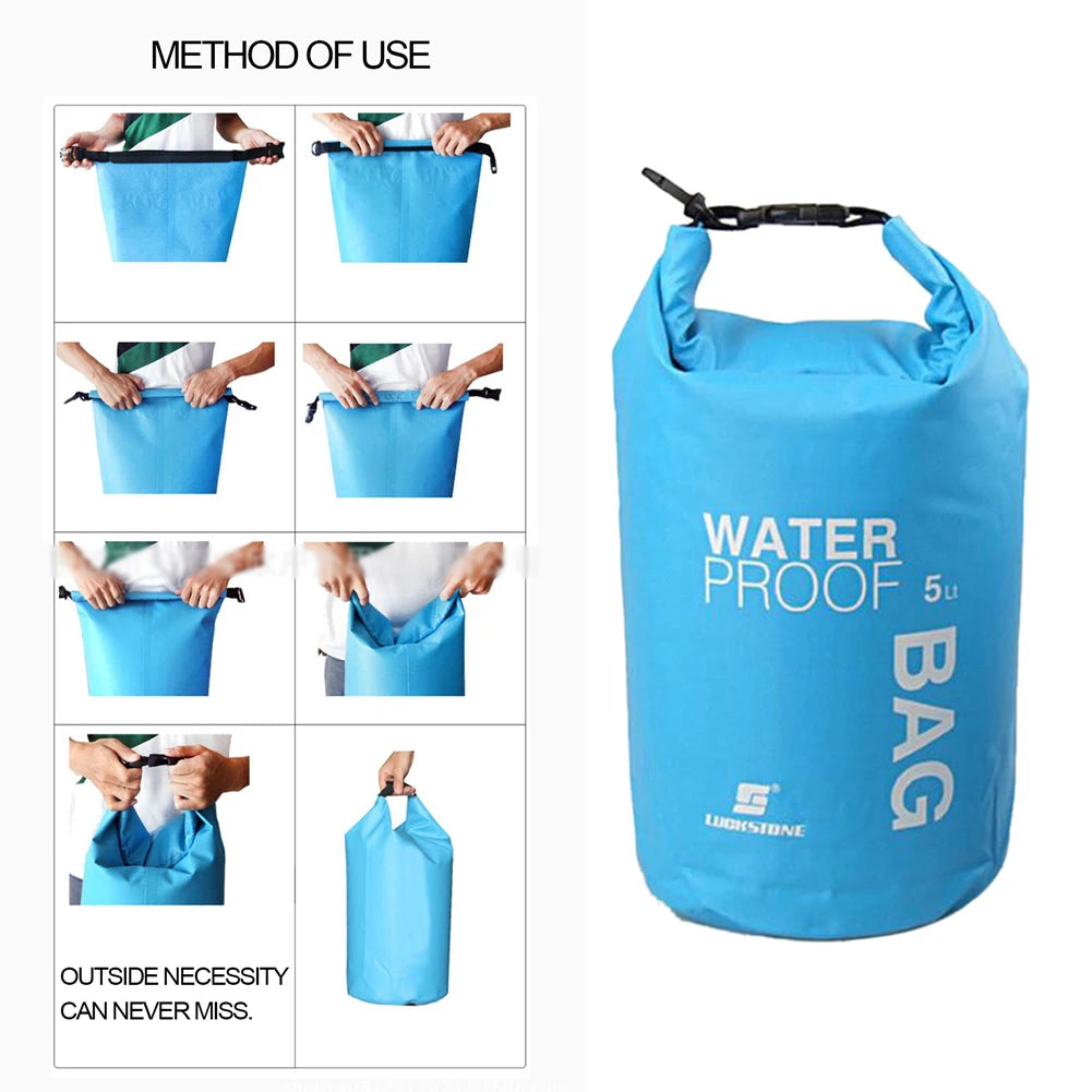 5L Waterproof Dry Bag Sack Phone Pouch Ultralight Floating Boating Kayaking Water Bag Phone Case Rafting Kayaking Sport Bag