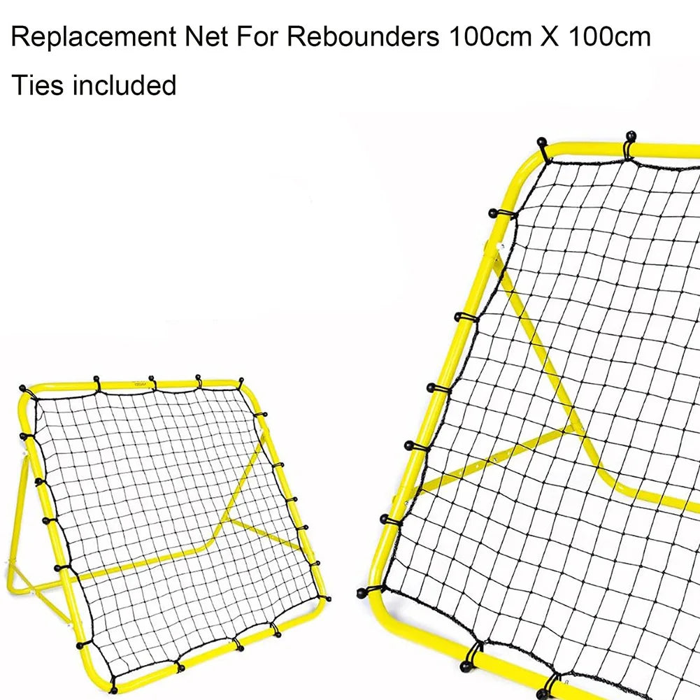 Soccer Rebounder Net with 20 Elastic Ropes Kickback Football Practice Net Target Goal Net Training Aid for Kids Teens